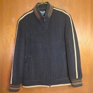 SUPER VINTAGE GIORGIO ARMANI LE COLLEZIONI WOOL BOMBER JACKET MADE IN ITALY